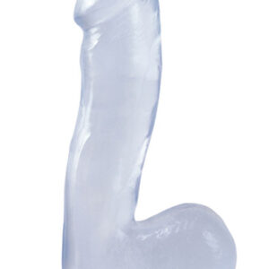 Dong With Suction Cup Transparent 16,5 cm