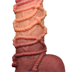 Dual Layered Silicone Cock With Rope 24,5 cm