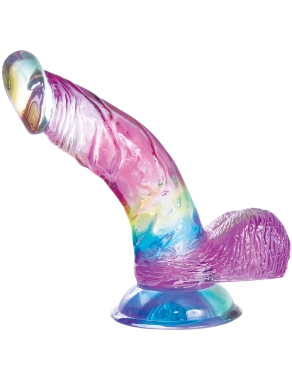 Jellildo Dildo Curved With Balls 19 cm