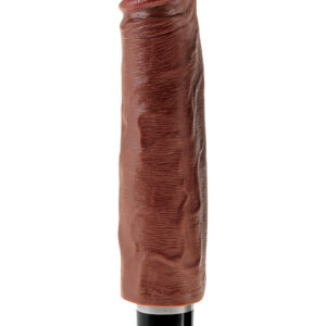 KING COCK 7'' VIBR STIFFY BROWN