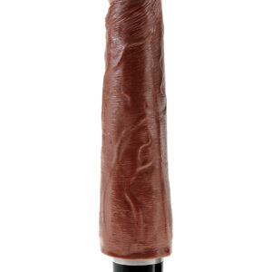 KING COCK 9'' VIBR STIFFY BROWN
