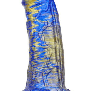 Metallic Fantasy Dildo Gentax Blue/Gold 18,5 cm