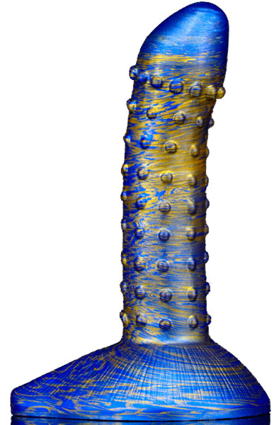 Metallic Fantasy Dildo Saperli Blue/Gold 19 cm