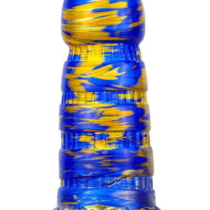 Metallic Fantasy Dildo Torff Blue/Gold 19cm
