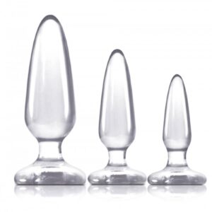 NS Novelties Jelly Rancher Butt Plug Trainer Kit Clear