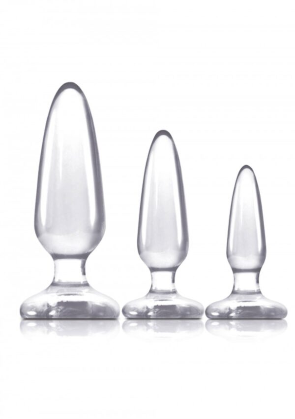 NS Novelties Jelly Rancher Butt Plug Trainer Kit Clear