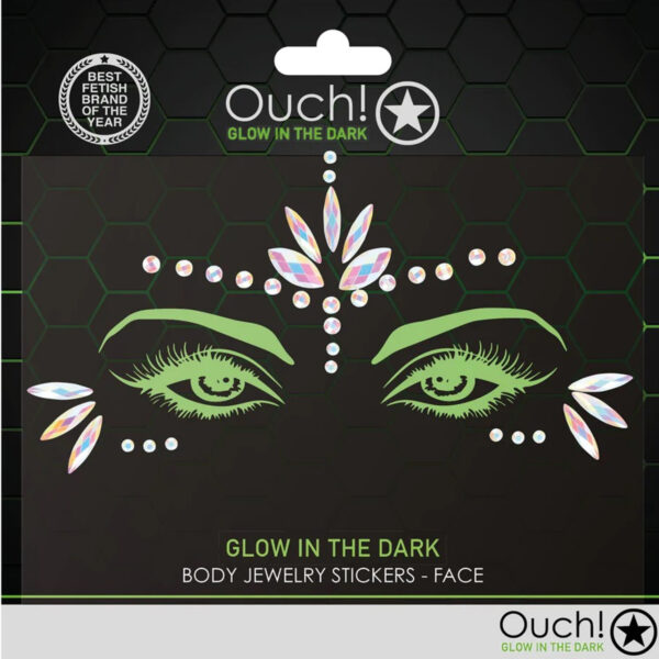 Ouch! - Body Jewelry Stickers Face - 1