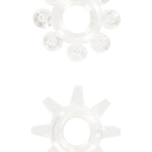 POWER STRETCHY RINGS CLEAR 2PCS