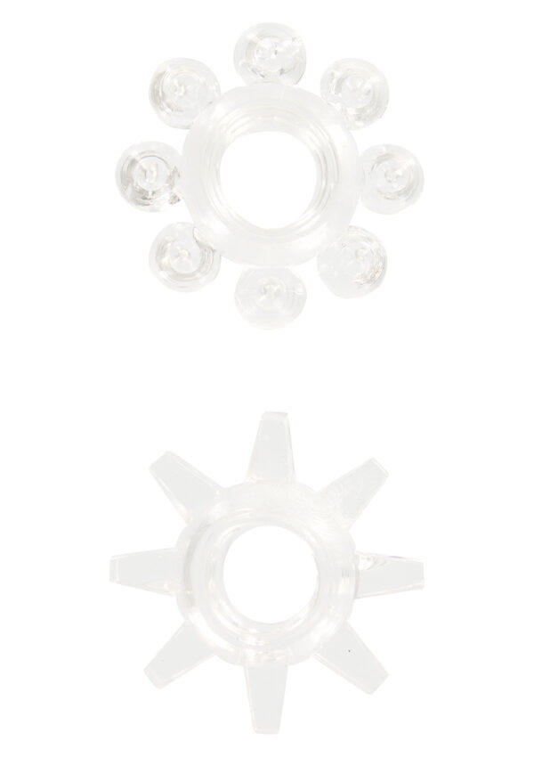 POWER STRETCHY RINGS CLEAR 2PCS