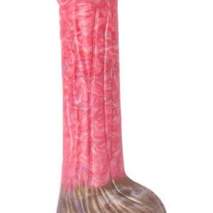 Pink Alien Soft Liquid Silicone Dildo Red 26 cm