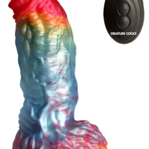 Rainbow Phoenix Vibrating Dildo 17,3 cm