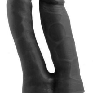 Realistic Penis Double Penetration Black 18,5 cm