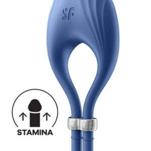 Satisfyer Vibrating Penis Ring Duelist Blue