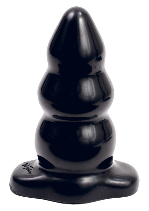 The Classics Triple Ripple Butt Plug Large Black