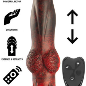 Titan In Flames Dildo With Remote 22,5 cm