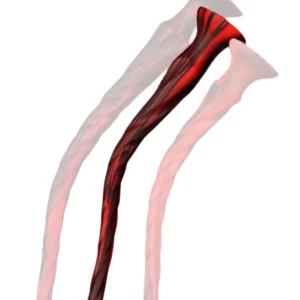 Torthy Dildo Black/Red 50 cm Extra lång analdildo