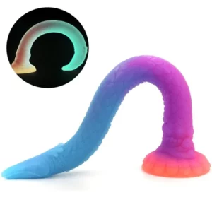 Unicorny Luminous Mixed Color Anal Dildo 47 cm