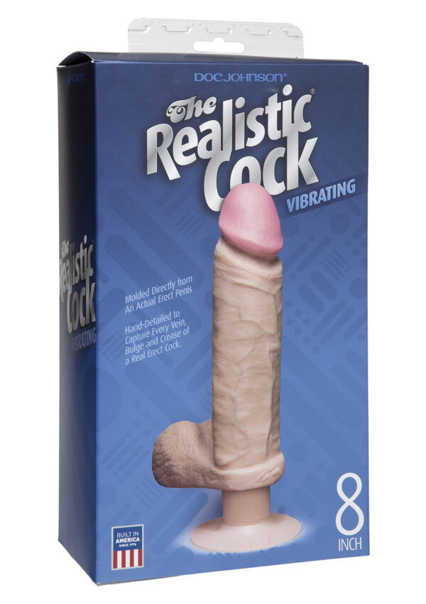 VIBRATING REALISTIC COCK 8 INCH