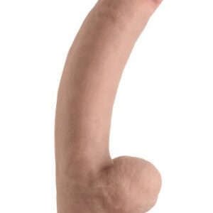 Shaft Liquid Silicone Dildo with balls Model C 8,5 Inch, Pine