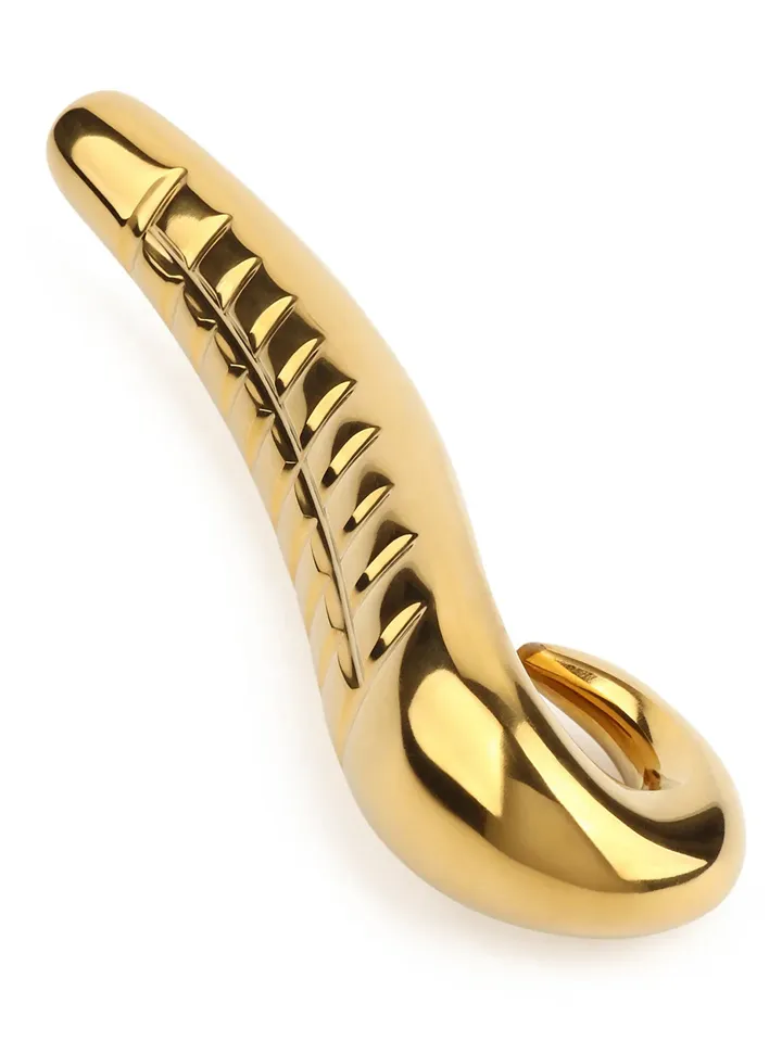Devil's Tongue Dildo Gold 18 cm Ståldildo