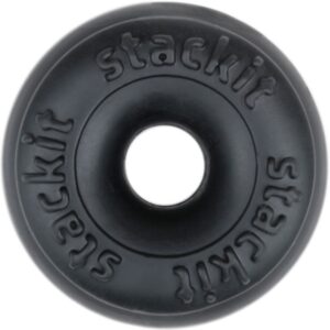 Perfect Fit: Stack It, SilaSkin Cock Ring, svart