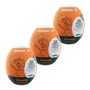 Satisfyer Masturbator Egg Crunchy 3-pack Runkägg