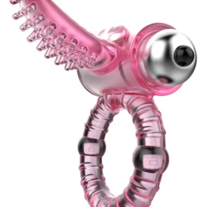 Sweet Vibrating Ring Pink Penisring med rabbit