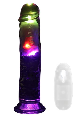 Realrock LED Vibrating Straight Cock 20 cm