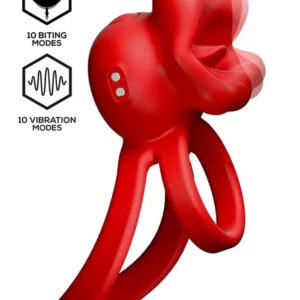 Bittey Cock Ring With Vibration & Biting