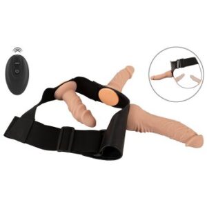 Strap-On Set, Harness with Vibrator and plugs