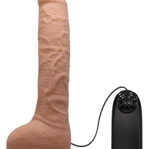 Beautiful Dick: Realistisk Dildovibrator med Sugpropp, 28 cm, ljus