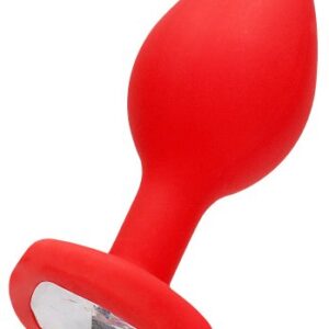 Diamond Heart Red Butt Plug, Regular