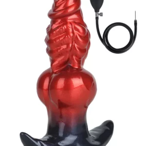 Fantasty Beast Inflatable Butt Plug Red
