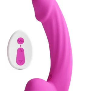 Colours Curve Vibrating Dildo Pink 16,4 cm Dildo med vibrator