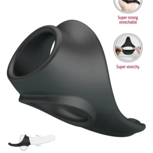 Crazy Bull Zadok Silicone Cock & Testicles Ring Penis & pungring