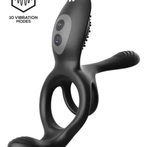 Daxer Girth Gainer Vibrating Double Cockring Penisring med vibrator