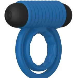 Double Rings Rock Hard Rechargeable Cock Ring Penisring med vibrator