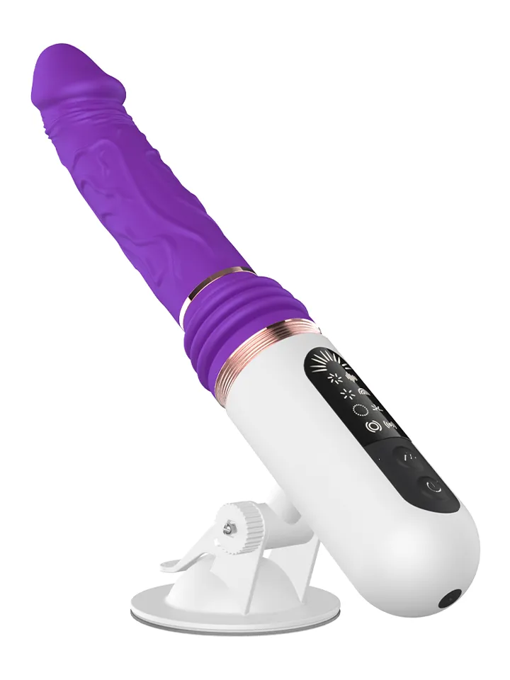 Hands-Free Thrusting & Vibrating Dildo Sexmaskin