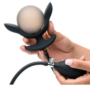 Inflatable Vibrating Butt Plug With Remote Uppblåsbar analplugg