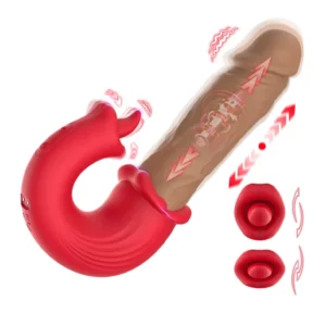 Thrust & Tease Thrusting & Vibrating Dildo Dildo med vibrator