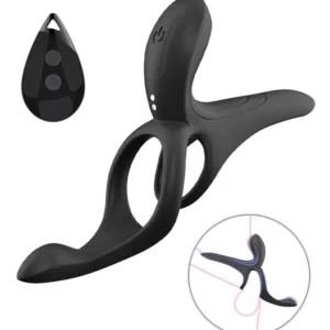 Vibrating Cock Ring With Clitoral Stimulation Penisring med vibrator