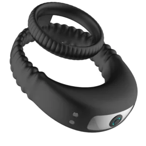 Vibrating Double Cock Ring Penisring med vibrator