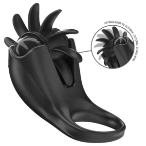 Vibrating Ring 10 Vibrations With Clitoris Stimulator Penisring med vibrator
