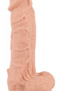 Gigant XXL realistisk dildo 32 cm med ådrade detaljer och sugfot