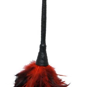 Mjuk fjäderpompom Frisky Feather Tickler med flexibla skaftet för sensuell beröring