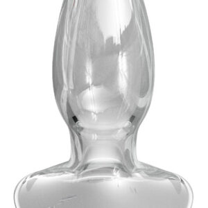 Anal Caper ihålig glas buttplug i genomskinligt borosilikat med tunneldesign