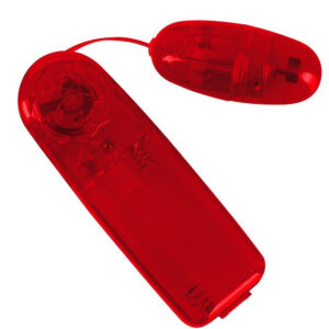 Vibro-Bullet Red fjärrstyrd minivibrator i röd transparent design