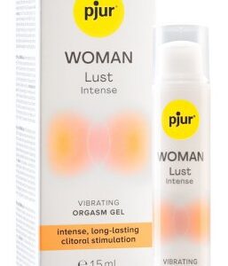 Vattenbaserad klitorisstimulerande gel Woman Lust Intense i transparent behållare
