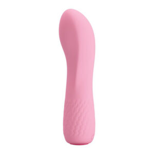 Alice Mini Vibrator i ljusrosa medicinsk silikon med avrundad topp