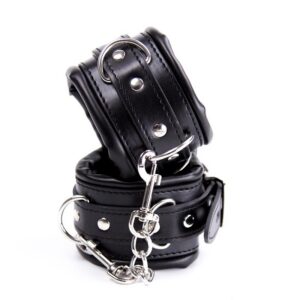 BDSM-ankelbojor av PU-läder, mjukt och hållbart material för säker bondage